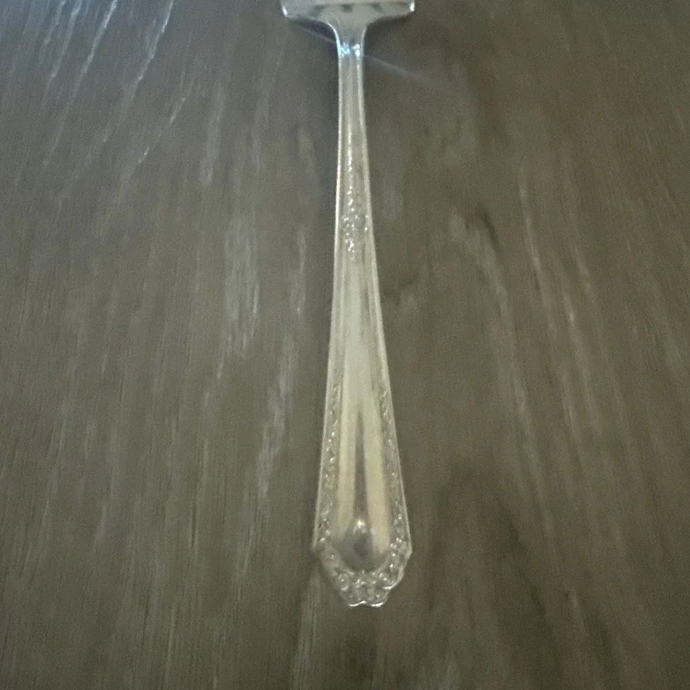 Vintage National Silver Co. Silverplate Solid Cold Meat Fork Fourteen‎ Pattern